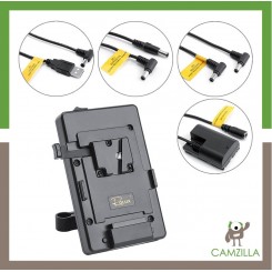 ROLUX RL-VFU2 V-Mount Battery Power Supply Plate BMCC Supply System For Canon 5D (LP-E6)